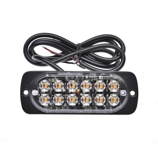 LED SET 4x výstražné svetlá 36W 12/24V White-Orange - Image 4