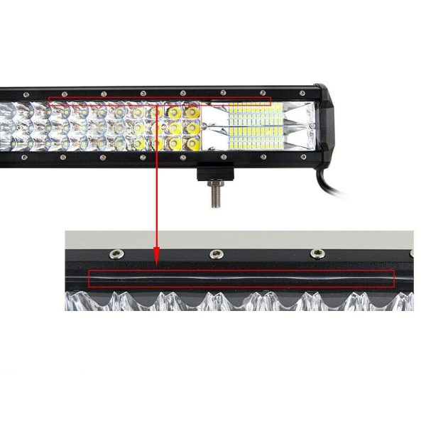 LED svetelná trojradová pracovná rampa