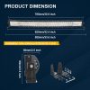 405W LED svetelná rampa trojradová zakrivená 83cm 7D, COMBO