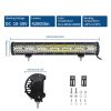 420W LED svetelná rampa trojradová 51cm 8D