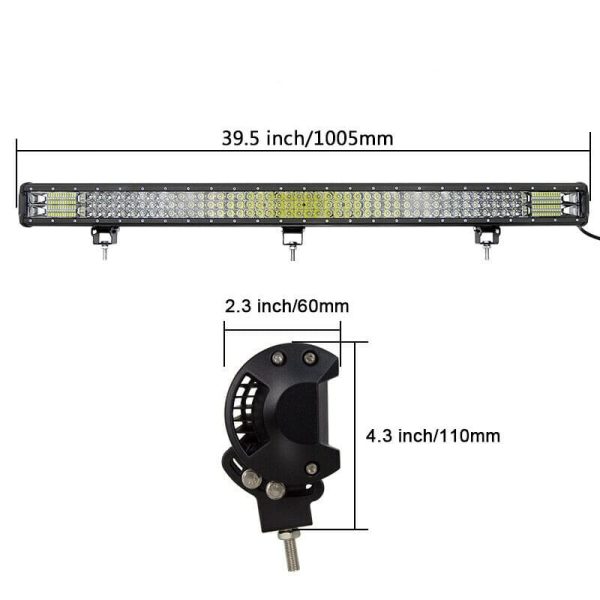 540W LED svetelná pracovná rampa 100cm, COMBO (diaľkové svetlo / rozptylové svetlo)