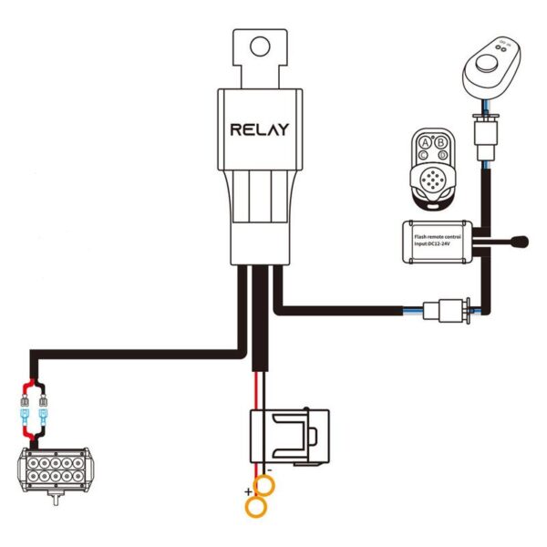Inštalačný set diaľkové 12V pre LED svetlá