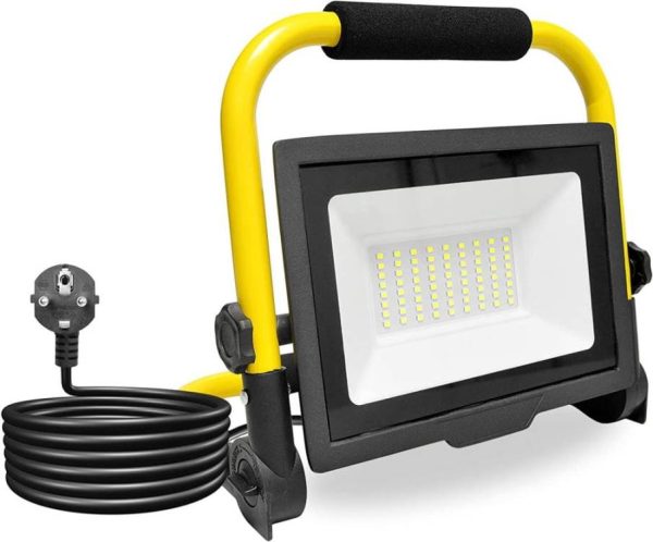 LED 50W prenosný reflektor so stojanom 230V