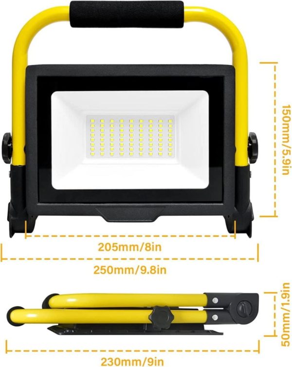 LED 50W prenosný reflektor so stojanom 230V