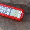 LED 7D svetelná trojradová pracovná rampa RED