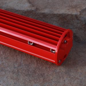 LED 7D svetelná trojradová pracovná rampa RED