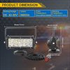 LED SET 36W pracovna rampa, magneticke dialkove, rozptylove svetlo