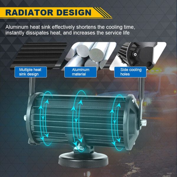 LED SET 36W pracovna rampa, magneticke dialkove, rozptylove svetlo