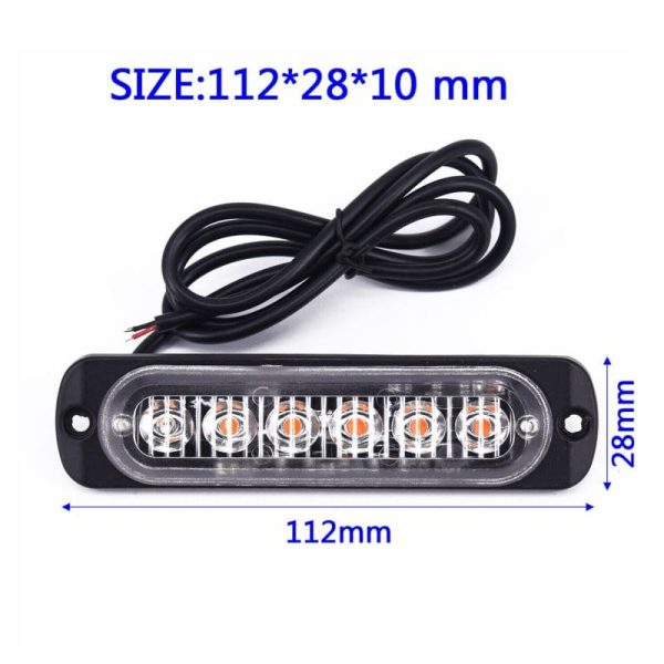 LED výstražné svetlo 18W 12/24V