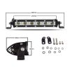 30W LED svetelná jednoradová pracovná rampa 17cm