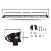 90W LED svetelná jednoradová pracovná rampa 49cm