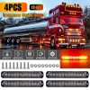 LED SET 4x výstražné svetlá 36W 12/24V LONG