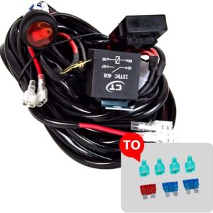 Inštalačný set 40A káble 12V pre dve LED svetlá