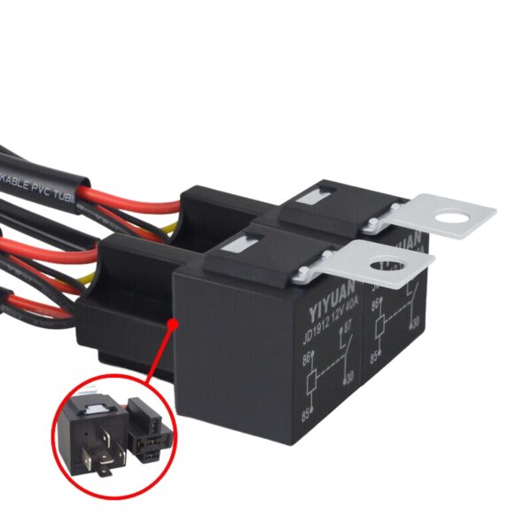 Inštalačný set 40A káble 12V LED svetlá 3 vodiče