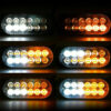 LED SET 4x výstražné svetlá 36W 12/24V White-Orange
