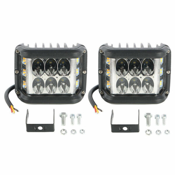 LED SET 2x 60W pracovné výstražné svetlá