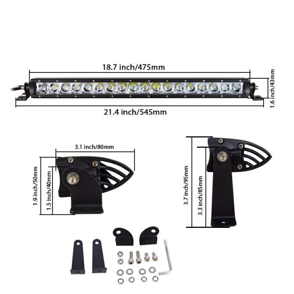 90W super slim pracovné LED svetlo 48cm