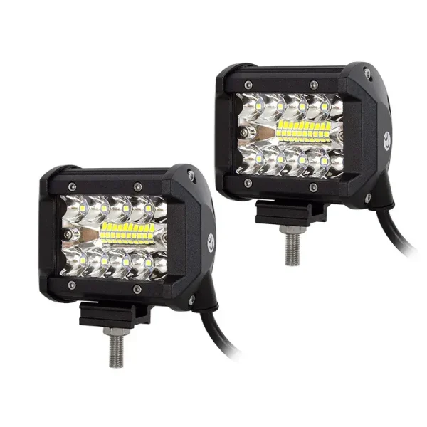 LED pracovné svetlá 60W, 8D optika, 10 cm – set 2 kusy pre doplnkové osvetlenie