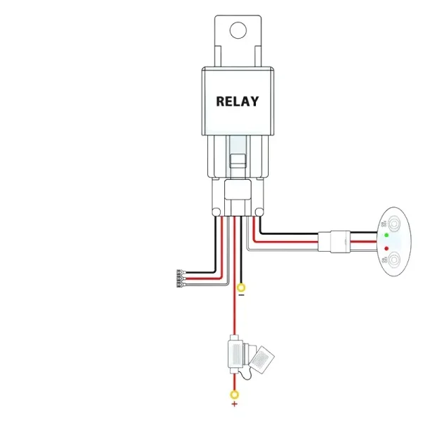Inštalačný set 40A káble 12V LED svetlá 3 vodiče Pre bezpečné napojenie LED rámp, pracovných i výstražných svetiel.
