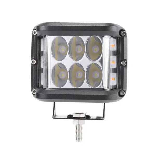 LED set 2× výstražných svetiel 60W – oranžové, 12–24V, IP67
