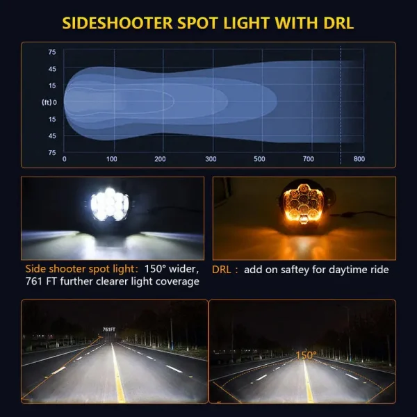 LED SET 2x 50W pracovné svetlá