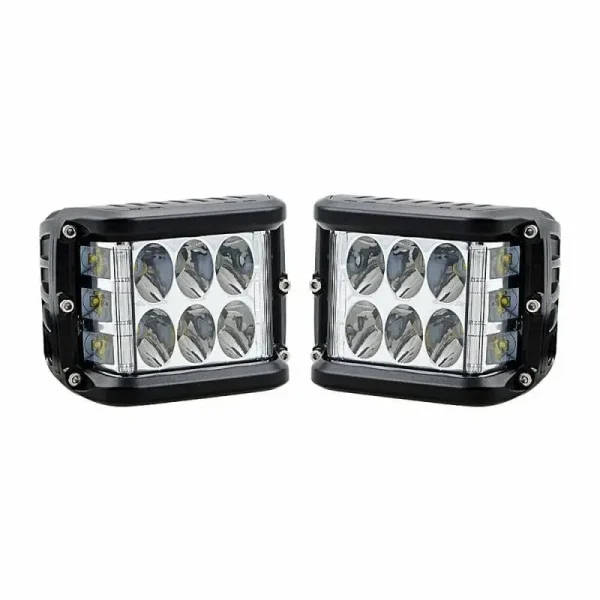 LED set 2×60W pracovné svetlá – 20 LED čipov, napájanie 10–30V, IP67 krytie