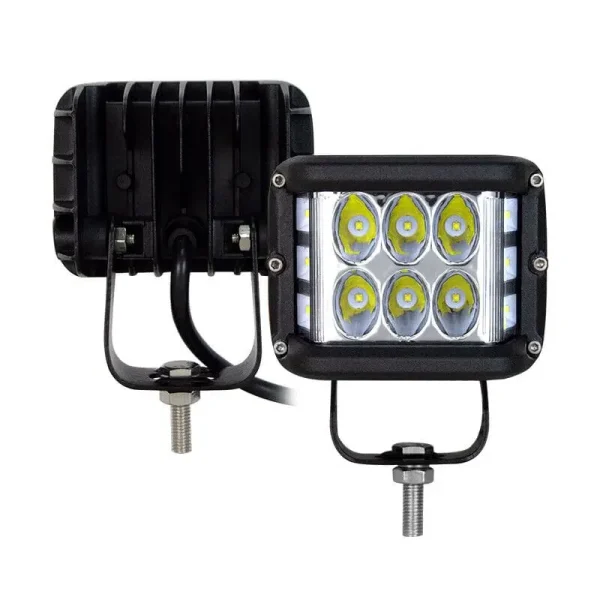 LED set 2×60W pracovné svetlá – 20 LED čipov, napájanie 10–30V, IP67 krytie