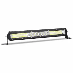 144W LED svetelná dvojradová slim rampa 38 cm – combo osvetlenie, IP67, 12–24V