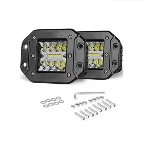 LED set 2×42W pracovné svetlá – štvorcové, 14 LED čipov, IP67, 10–30V